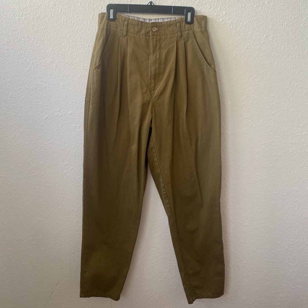 Dockers brown high-waisted straight leg pants